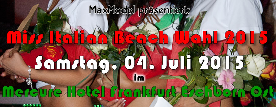 Miss Italian Beach Wahl 2015 Banner